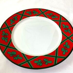 Set of two Vintage Christmas IKEA dinner plates made in Portugal